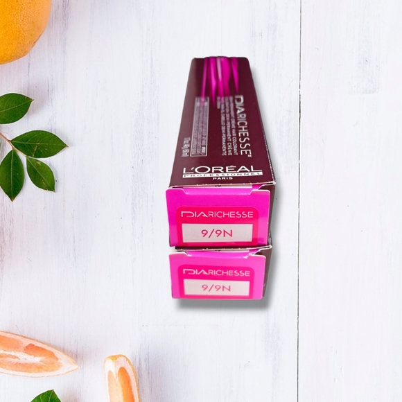 L'Oreal Professionnel DIARichesse 2 Tubes Ammonia-Free 9/9N Very Light Blonde - Picture 2 of 16